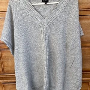 Talbots Seed Stitched Oversized Sweater Vest, Size Small